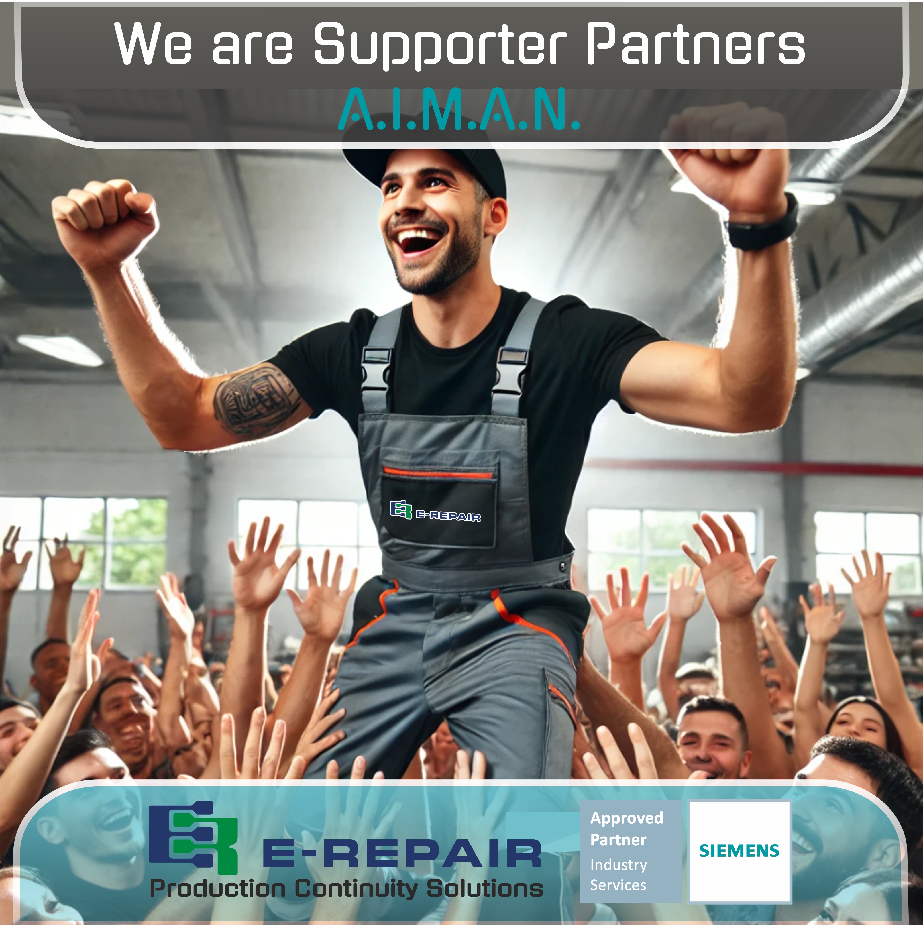 E-Repair orgogliosa di essere Socio Sostenitore di AIMAN Associazione Italiana Manutenzione
