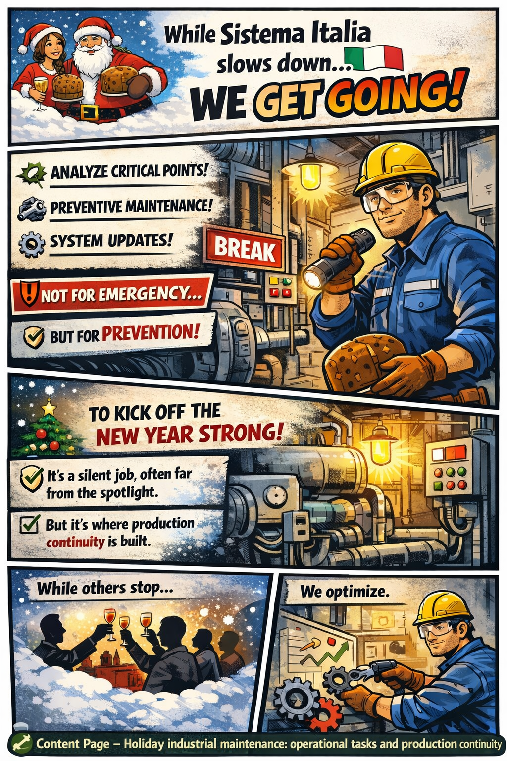 mantenimiento industrial festividades paradas programadas