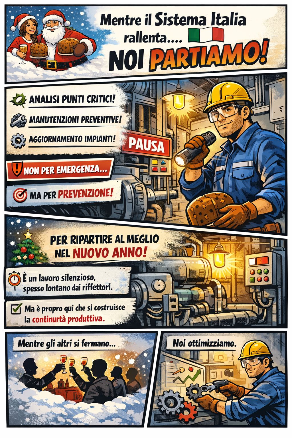 manutenzione industriale festività fermate programmate