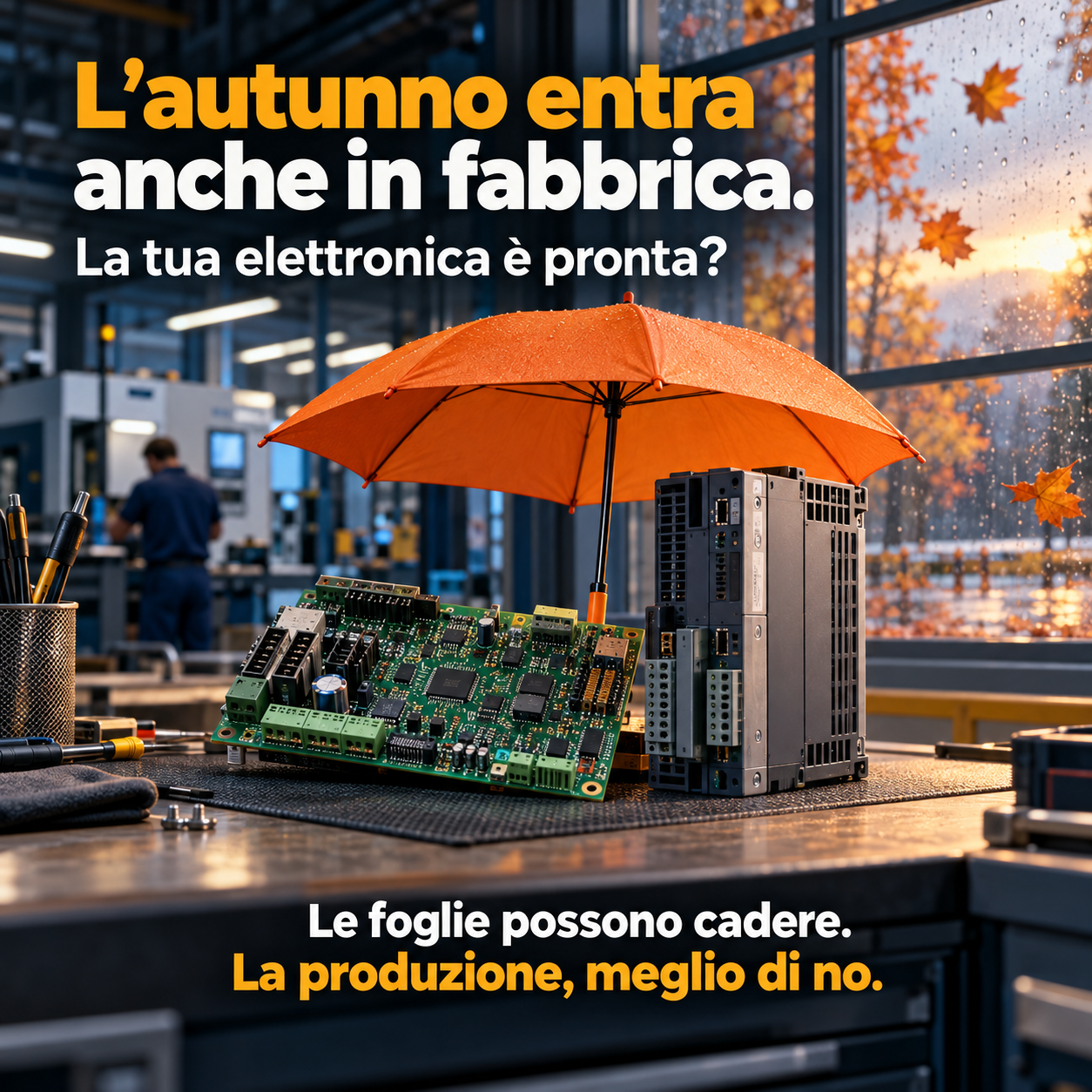 L’autunno entra anche in fabbrica e l'elettronica prende umidità