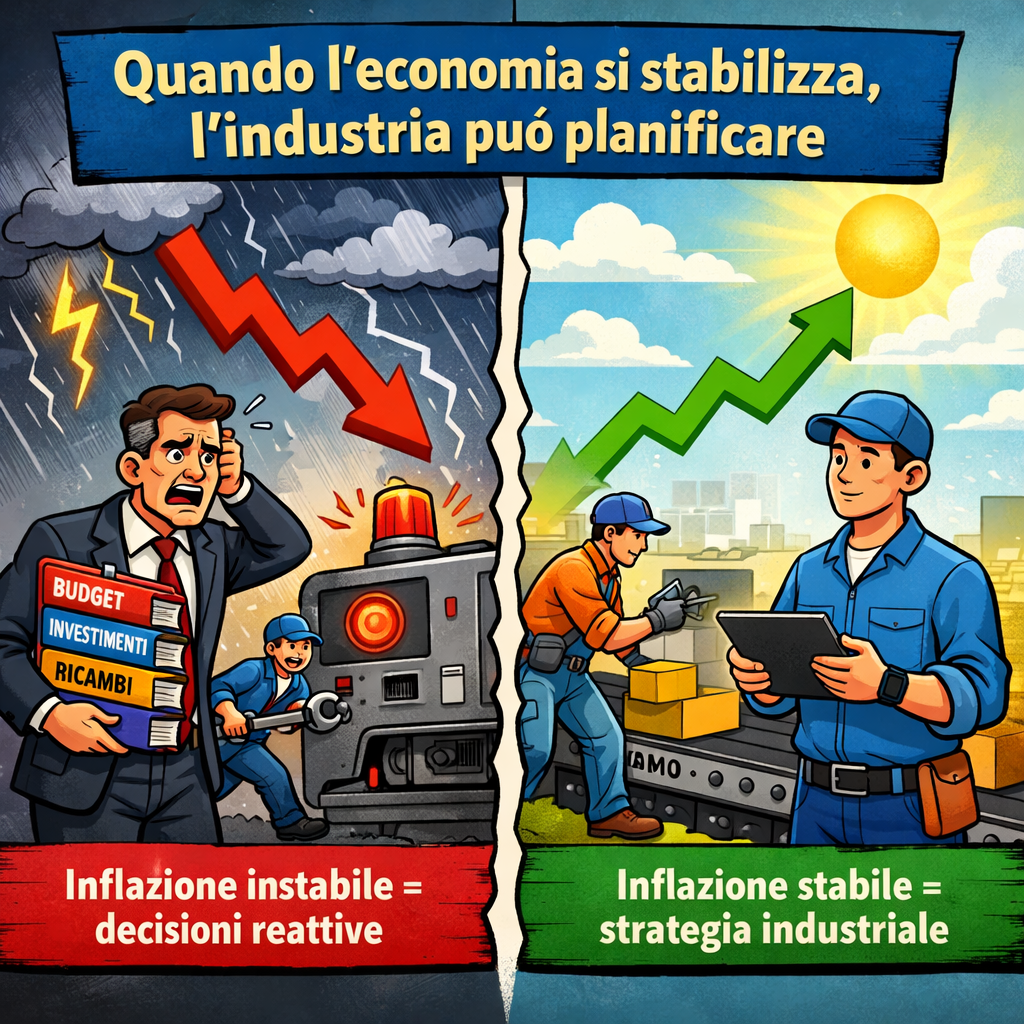 Inflazione e strategie 2026 manutenzione per la continuità produttiva