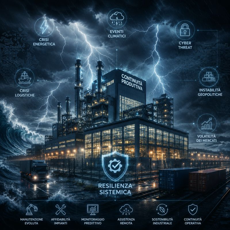 Resilienza industriale manutenzione continuità produttiva