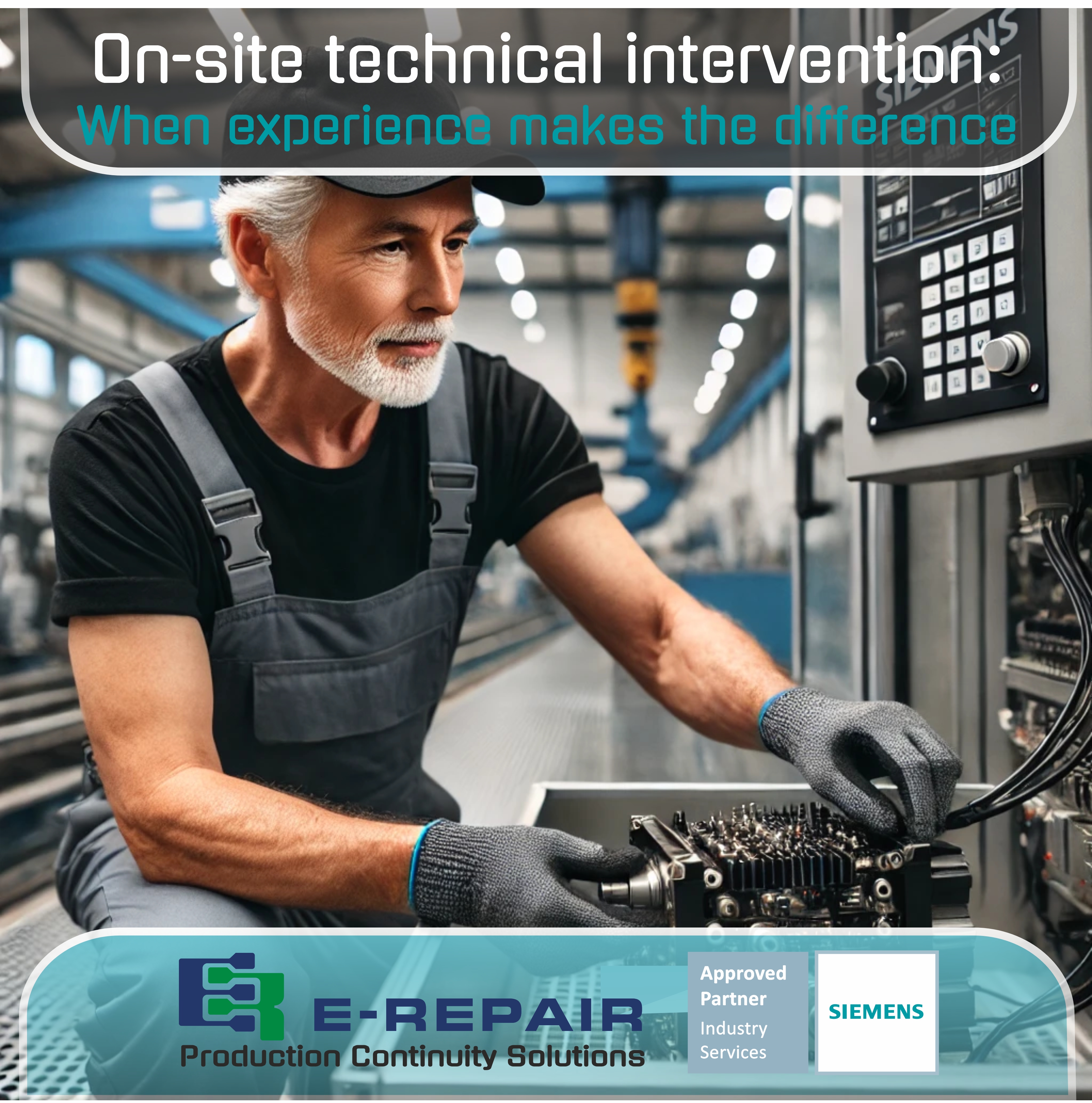 E-Repair Intervento tecnico on-site per il ripristino della produzione