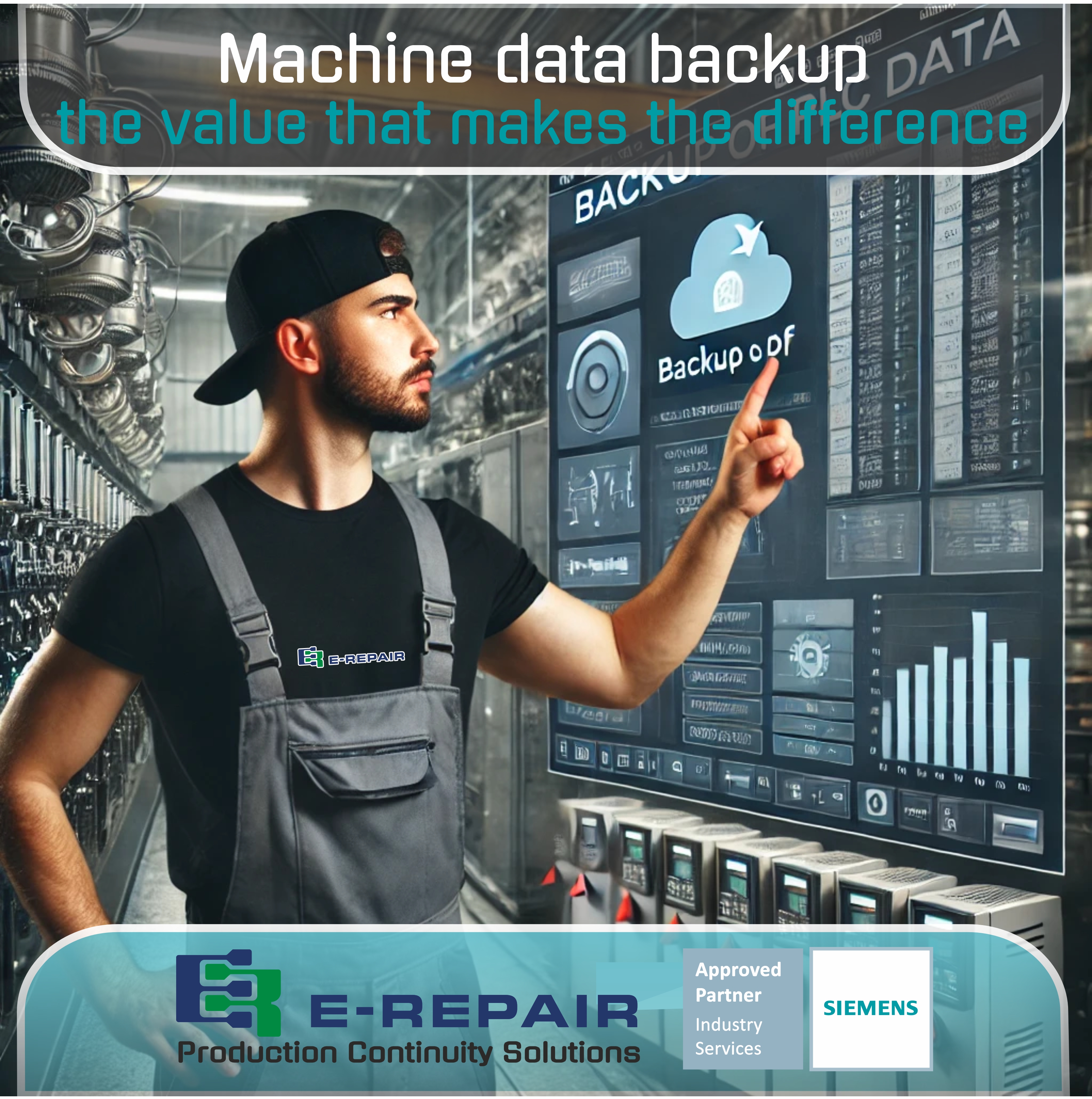 E-Repair effettua il back-up dei dati dei tuoi dispositivi elettronici industriali