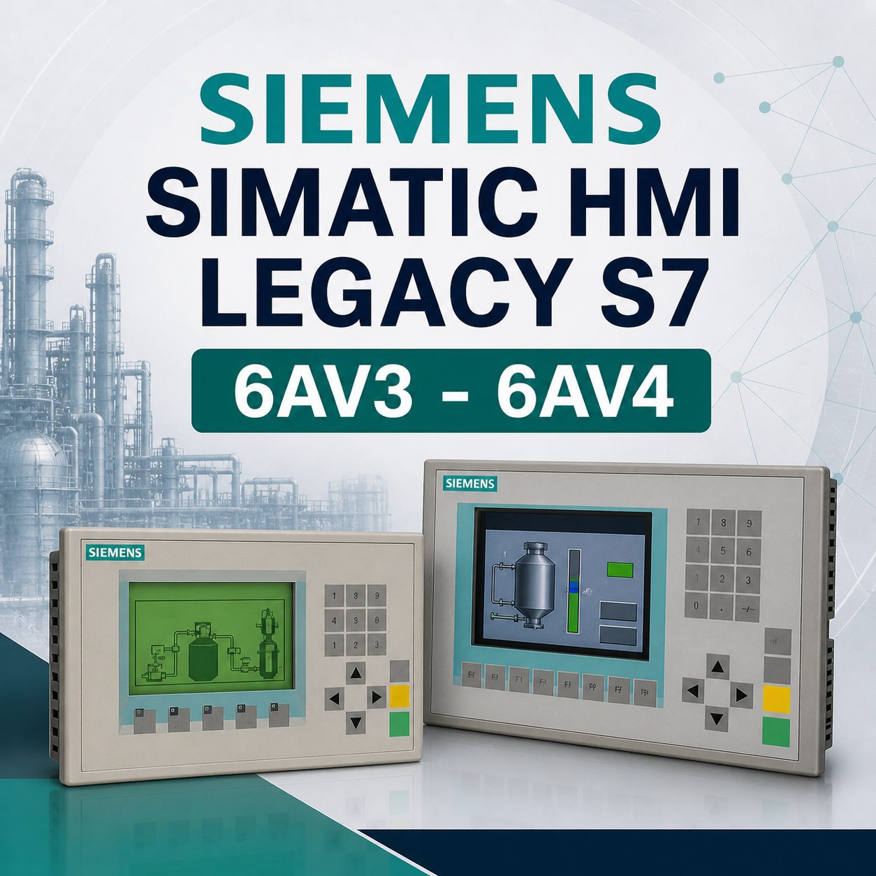 Siemens SIMATIC HMI Legacy S7 radici 6AV3 e 6AV4