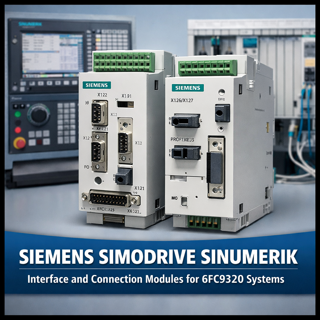 Siemens SIMODRIVE SINUMERIK módulos de interfaz y conexión para sistemas 6FC9320