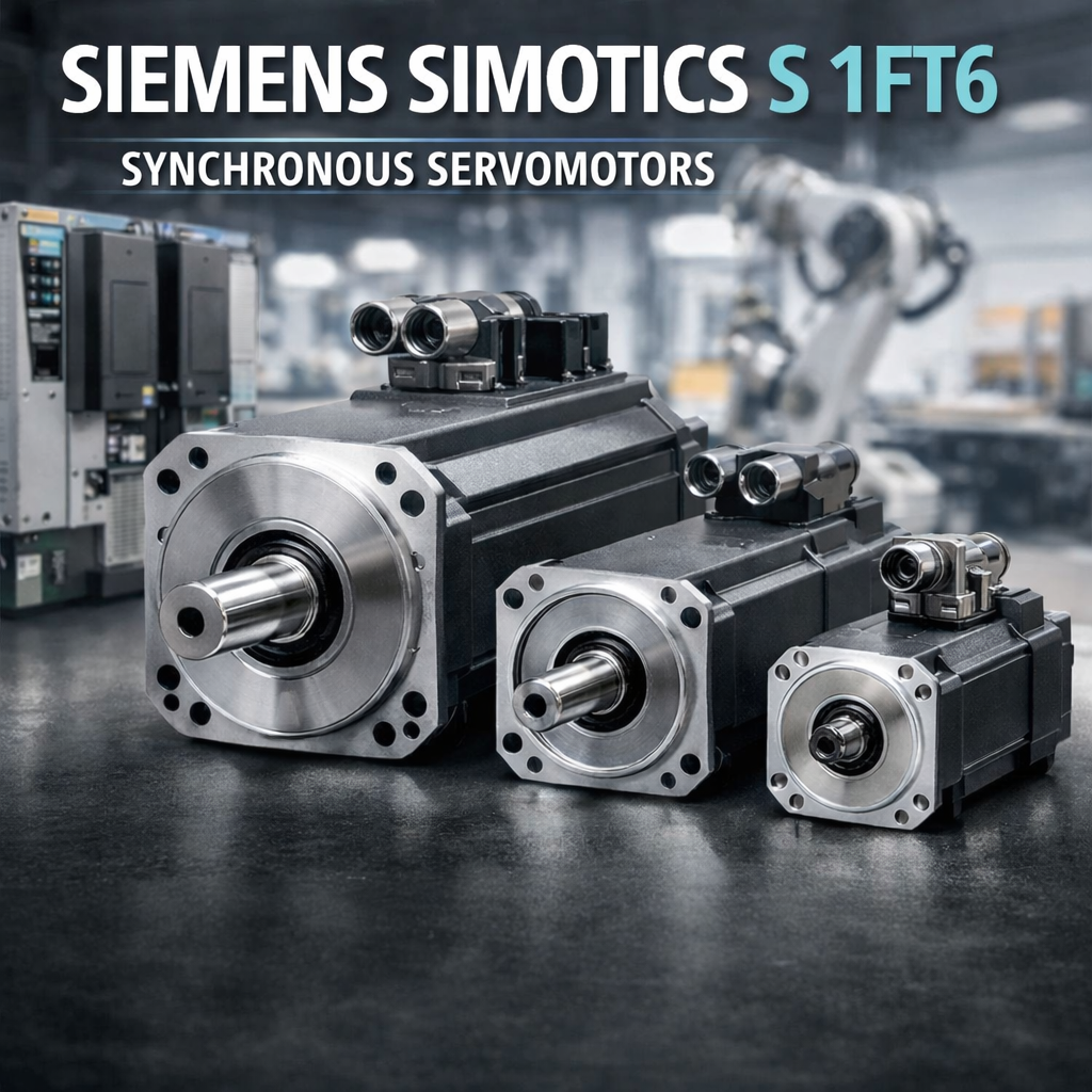 Siemens SIMOTICS S Serie 1FT6 Servomotores síncronos de alto rendimiento